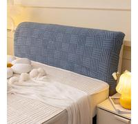 JANEMUA Copri Testiera, Elastico Tutto Compreso, Colore Puro, Per Arredamento Camera Da Letto, Per Letti Singoli, Matrimoniali E King Size-Blue||Length 120 * 60cm