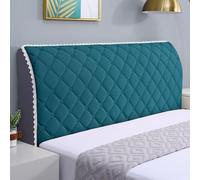 JANEMUA Copri Testiera In Jacquard Tinta Unita, Copri Testiera Morbido E Soffice Antiurto, Protezione Elastica Antipolvere Per Schienale Letto Tutto Compreso.-Green||160cm