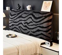 JANEMUA Copri Testiera Letto Ispessito, Tessuto Bielastico Estensibile, Per Letto King Size, Matrimoniale, Singolo-Gray||220cm