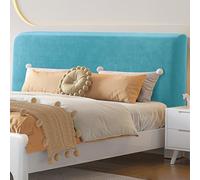 JANEMUA Copri Testiera Per Letto Matrimoniale, Copri Testiera Elasticizzato E Vellutato, Fodera Protettiva Antipolvere E Resistente Per La Decorazione Della Camera Da Letto Matrimoniale-Blue||200cm