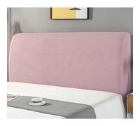 JANEMUA Copritestata elasticizzata, copritestata jacquard quadrata piccola, copritestata antipolvere per camera da letto matrimoniale queen size- Lotus Pink||120cm