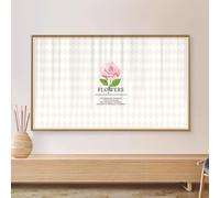 JANEMUA Custodia protettiva per TV, custodia decorativa per TV a motivi semplici, universale per scrivania/superfici curve, custodia antipolvere per decorazione interna del soggiorno|||37inch