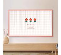 JANEMUA Custodia protettiva per TV, custodia decorativa per TV a motivi semplici, universale per scrivania/superfici curve, custodia antipolvere per decorazione interna del soggiorno||49inch