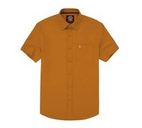 Janeo - Camicia Oxford da uomo, a maniche corte, vestibilità classica, colletto con bottoni e tasca, Oro Senape Mellow, L
