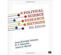 [Janet Buttolph Johnson] Political Science Research Methods - Paperback