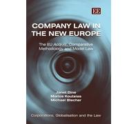 Janet Dine Marios Koutsias Michael B Company Law in the New (Copertina rigida)