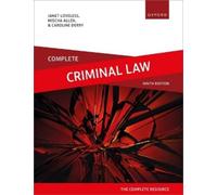 Janet Loveless Mischa Allen Caroline Derry Complete Criminal Law (Tascabile)