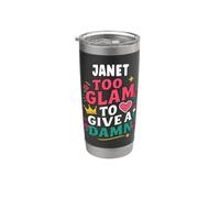 JANET Personalized Women's Gift Custom JANET Bicchiere termico in acciaio inox doppia parete