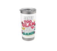 JANET Personalized Women's Gift Custom JANET Bicchiere termico in acciaio inox doppia parete