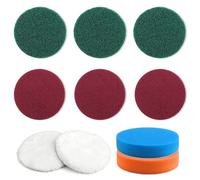 JaneYi 10 Pezzi Dischi Abrasivi 125mm Spugne Lucidatura