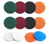 JaneYi 12 Pezzi Dischi Abrasivi 125mm Spugne Lucidatura