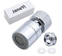 JaneYi 360° Girevole Tocca Aeratore Ottone Regolabili Cucina Bagno Rubinetto Filtro Gorgogliatore con Adattatori per Ugelli - per Rubinetti con Ugello Filettatura Esterna M22 o Filettato Interno M24