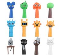 JaneYi Set di Sprunki Figures 12 Pezzi Colorate Sprunki Mini Figure PVC Action Figures Giocattoli da Collezione e Decorazione per Bambini Adulti e Fan del Gaming Regalo per Compleanno o Natale