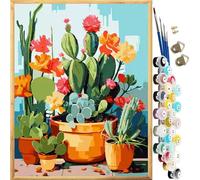 JanFebMar Dipingere con i Numeri Adulti DIY Kit di Pittura Acrilica Fai-da-Te per Bambini, Principianti su Tela Paint by Numbers Decorazione della Casa
