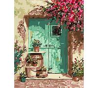 JanFebMar Dipingere con i Numeri, Kit Pittura Fai-Da-Te con 24 Colori Acrilici e 3 Pennelli per Adulti e Bambini, 40 x 50 cm Dipingi con i Numeri Su Tela Senza Cornice