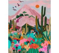 JanFebMar DIY Kit per Dipingere con Numeri Adulti Dipingere con i Numeri Bambini Principianti Decorazione della Casa Senza Cornice 40x50cm