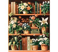 JanFebMar DIY Kit per Dipingere con Numeri Adulti Dipingere con i Numeri Bambini Principianti Decorazione della Casa Senza Cornice 40x50cm