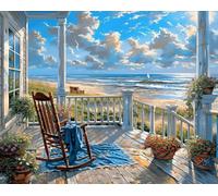 JanFebMar DIY Kit per Dipingere con Numeri Adulti Dipingere con i Numeri Bambini Principianti Decorazione della Casa Senza Cornice 40x50cm