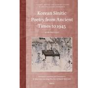 Jang Wu Lee Dav Korean Sinitic Poetry from Ancient Times to 1945: Si (Tascabile)