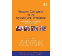 Janice Langan-Fox Research Companion to the Dysfunctional Workplace (Tascabile)