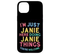 Janie Here Doing Janie Cose Divertente Nome Janie Custodia per iPhone 14 Plus