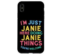 Janie Here Doing Janie Cose Divertente Nome Janie Custodia per iPhone XS Max