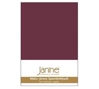 Janine - 5007, lenzuolo con angoli, tricot 90/190 cm - 100/200 cm Granata