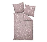 Janine Biancheria da letto Mako Soft Seersucker Mauve, dimensioni 135 x 200 cm (80 x 80 cm)