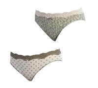 janira Confezione da 2 Brislip Coquettes Mutandine di Cotone 1031497 per Donna