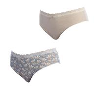janira Confezione da 2 Brislip Coquettes Mutandine di Cotone 1032252 per Donna