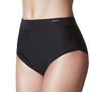 JANIRA donna 2 slip NERO mutandina alta in cotone SLIP ESSENCIAL conf.risparmio