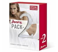 JANIRA donna 2 slip NERO mutandina cotone MIDI ESSENCIAL conf.risparmio PACK-2