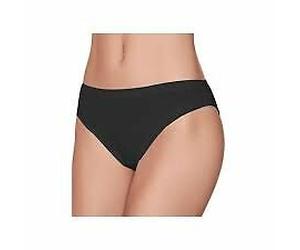 JANIRA donna 3 slip NERO mutandina tai sgambata cotone BRISLIP ESSENCIAL conf.ri