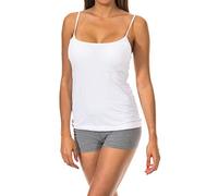 janira T-Shirt da Donna Day Cotton Scollo Tondo Spalline Sottili 1045044, Canotte da Donna, T-Shirt da Donna, Abbigliamento da Donna