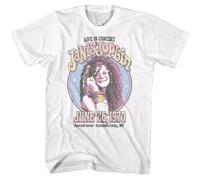 Janis Joplin - Cerchio Sparkle - American Classici - Bianco Adulto Corto Slee