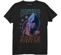 Janis Joplin Live IN Concerto Psichedelico Folk Blues Rock Music T Shirt JNS0083
