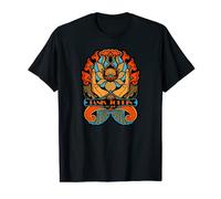 Janis Joplin Pearl Art Nouveau Fiore di loto Maglietta