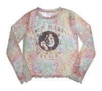 Janis Joplin Pearl Long Sleeve Crop Top
