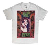 Janis Joplin Rose Border Maglietta Ufficiale da Uomo