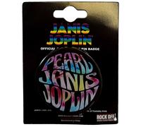 Janis Joplin Spilla in metallo Pearl Emblem Colour Ufficiale