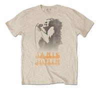 Janis Joplin - T-Shirt # S Unisex Neutral # Working The Mic