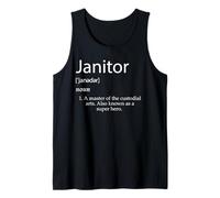 Janitor Definition Best Janitorial Appreciation Super Hero Canotta