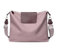 JANKS Borsa a tracolla da donna, borsa a tracolla in materiale riciclato, grande borsa da donna per cellulare con tracolla larga, Colore: rosa., Groß