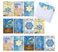 Janlaugh Set di 24 biglietti pasquali con buste, biglietti di auguri per Pasqua, regali per ufficio, casa, feste felici (classico)