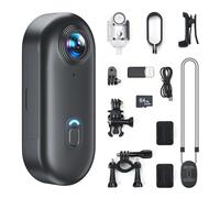 JANLOVE Mini fotocamera 4K, action snap cam da 64 GB, POV Snapcam, videocamera portatile di alta qualità con registrazione a mani libere, supporto per videocamera portatile di alta qualità ovunque per