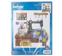 Janlynn Antique Sewing Room Counted Cross Stitch Kit-12"X12" 14 Count