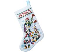 Janlynn Calzino Metallo Penguin Gioia Punto Croce Gioco