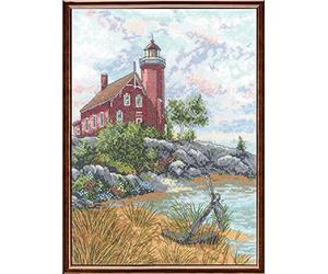 Janlynn Eagle Harbour Light-Kit Punto Croce contato, Cotone, Multicolore, 23 x 30 x 0.1 cm