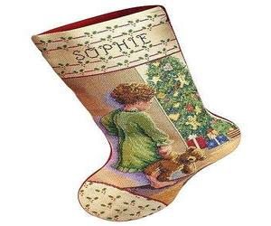 Janlynn Metal - Kit per punto croce Calza di Natale