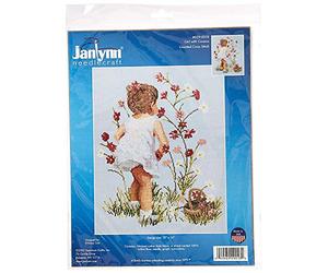 Janlynn Metallo Ragazza con Cosmo contati Punto Croce Kit